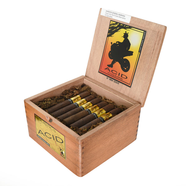 Drew Estate ACID Atom Maduro 5 x 50 open cigar box