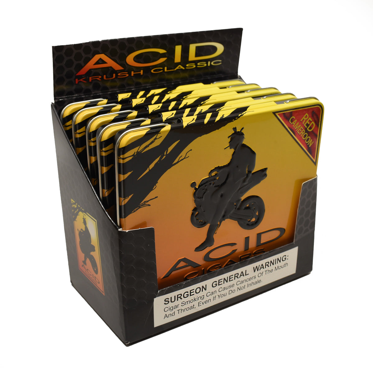 Drew Estate ACID Krush Red Cameroon Tin 10ct 4 x 32 cigar tin