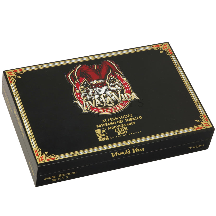 Artesano Del Tobacco Viva La Vida 5th Anniversary Jester Flat Belicoso - Closed Box
