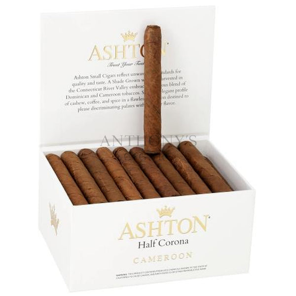 Ashton Small Cigars Cameroon Half Corona - Open Box