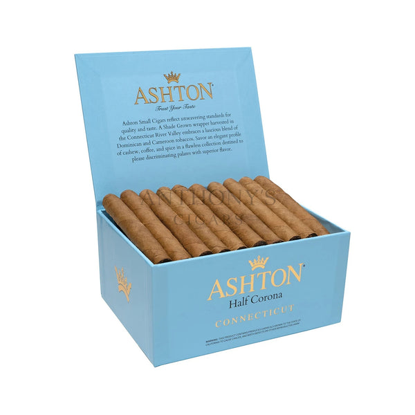 Ashton Small Cigars Connecticut Half Corona - Open Box