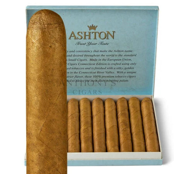 Ashton Small Cigars Connecticut Senoritas 10ct - Open Box