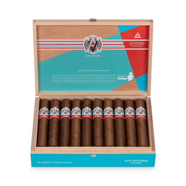 Avo Syncro Caribe Special Toro 6 x 60 open cigar box