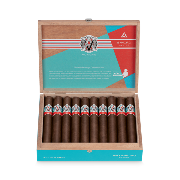 Avo Syncro Caribe Toro 6 x 52 open cigar box