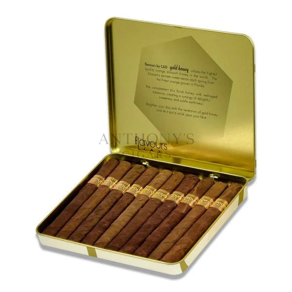 CAO Flavours Gold Honey Cigarillos 10 ct - Open Box