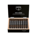 Camacho Triple Maduro Robusto 5 x 50 open cigar box