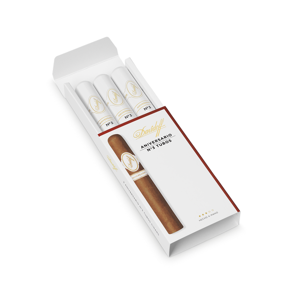 Davidoff Aniversario Aniversario No. 3 Tubo Pack of 3