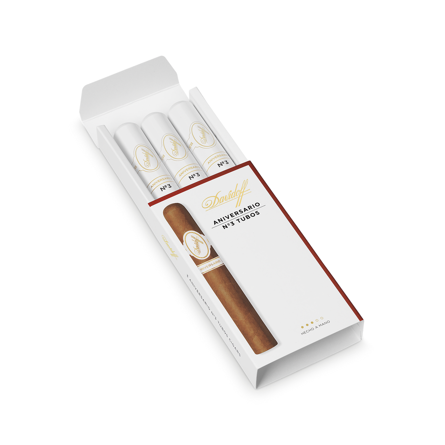 Davidoff Aniversario Aniversario No. 3 Tubo Pack of 3