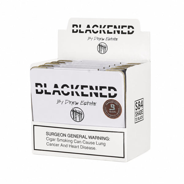 Drew Estate Blackened S84 Shade to Black 4 x 32 Tins 6 x 52 cigar tin