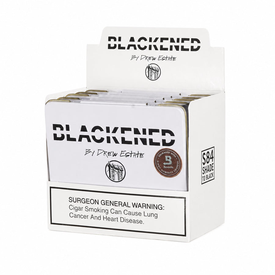 Drew Estate Blackened S84 Shade to Black 4 x 32 Tins 6 x 52 cigar tin
