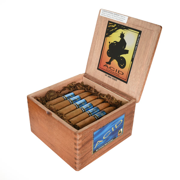 Drew Estate ACID Blondie Belicoso 5 x 54 open cigar box