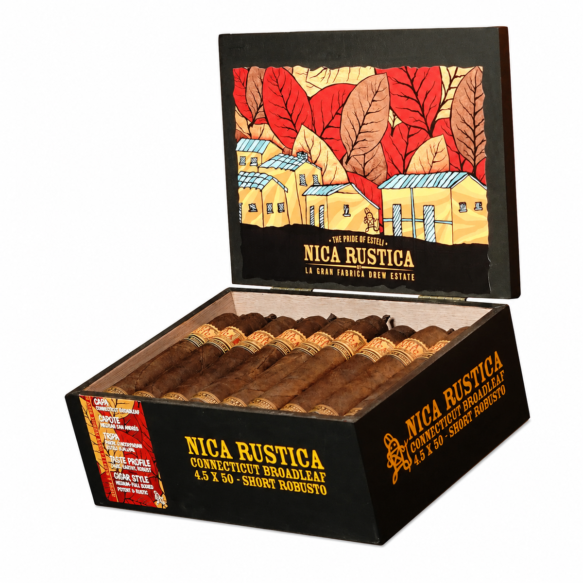 Drew Estate Nica Rustica Broadleaf Short Robusto 4.5 x 50 cigar
