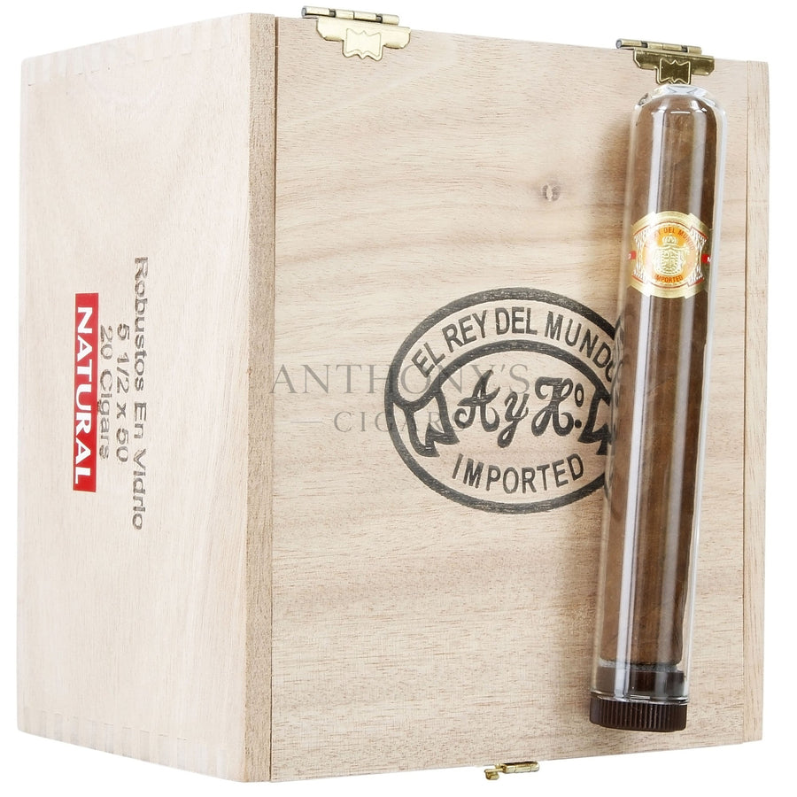 El Rey Del Mundo Naturals Robusto En Vidrio - Closed Box