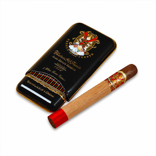 Arturo Fuente OpusX PerfeXcion X Tin of 3 cigar tin with cigar