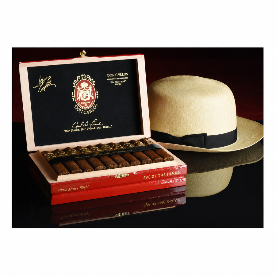 Arturo Fuente Don Carlos Collection Eye of the Shark open cigar box