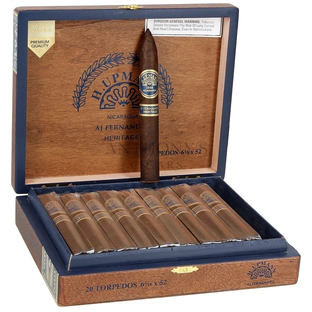 H. Upmann Nicaragua AJF Heritage Torpedo - Open Box