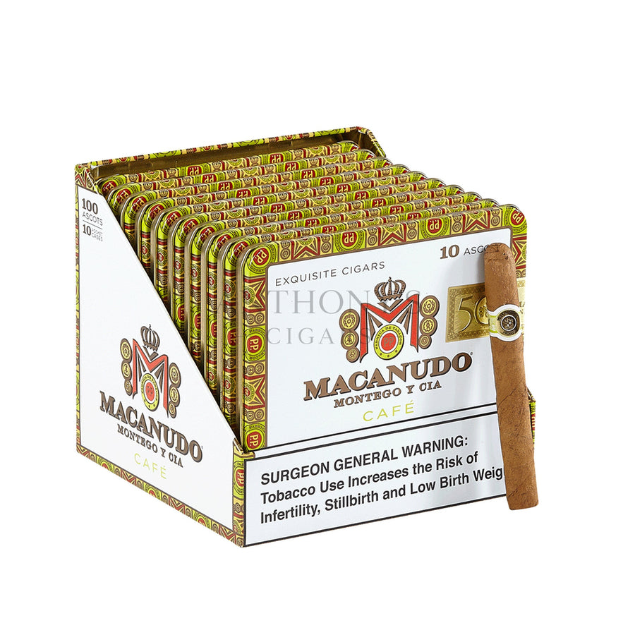 Macanudo Cafe Ascots 10ct Tin - Closed Box
