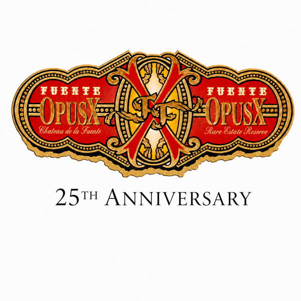 Arturo Fuente OpusX 25th Anniversary Tributo Churchill cigar logo