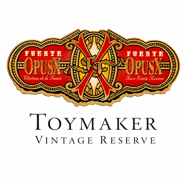 Arturo Fuente OpusX Toymaker Vintage Reserve Toymaker Vintage 2020 cigar logo