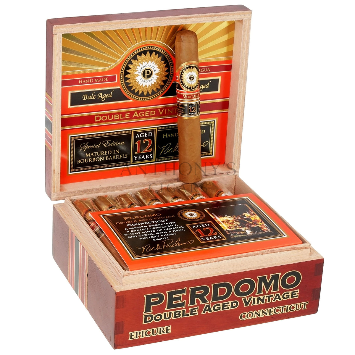 Perdomo Double Aged 12 Year Vintage Connecticut Epicure - Open Box