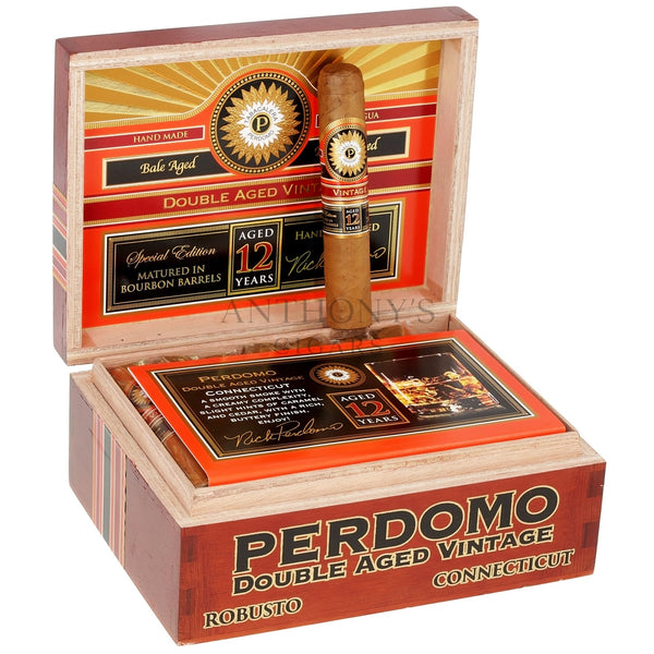 Perdomo Double Aged 12 Year Vintage Connecticut Robusto - Open Box