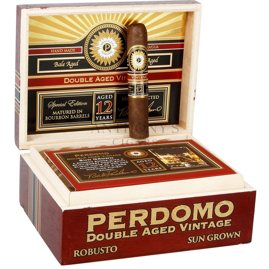 Perdomo Double Aged 12 Year Vintage Sungrown Robusto - Open Box