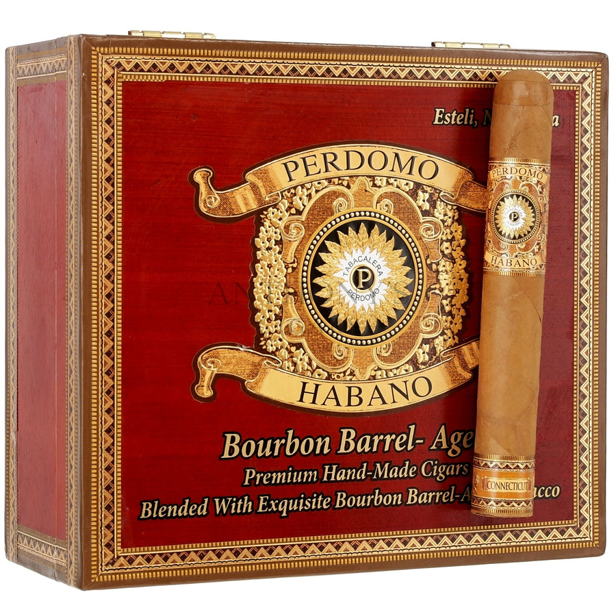 Perdomo Habano Bourbon Barrel Aged Connecticut Epicure - Closed Box