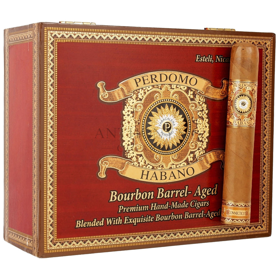 Perdomo Habano Bourbon Barrel Aged Connecticut Gordo - Closed Box