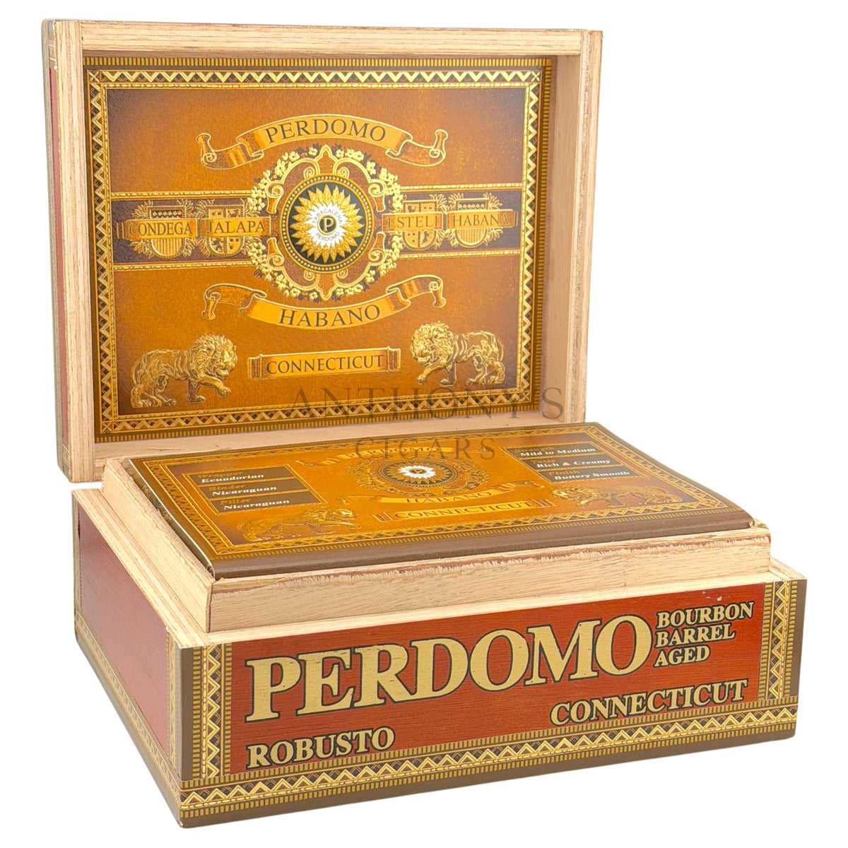 Perdomo Habano Bourbon Barrel Aged Connecticut Robusto - Open Box