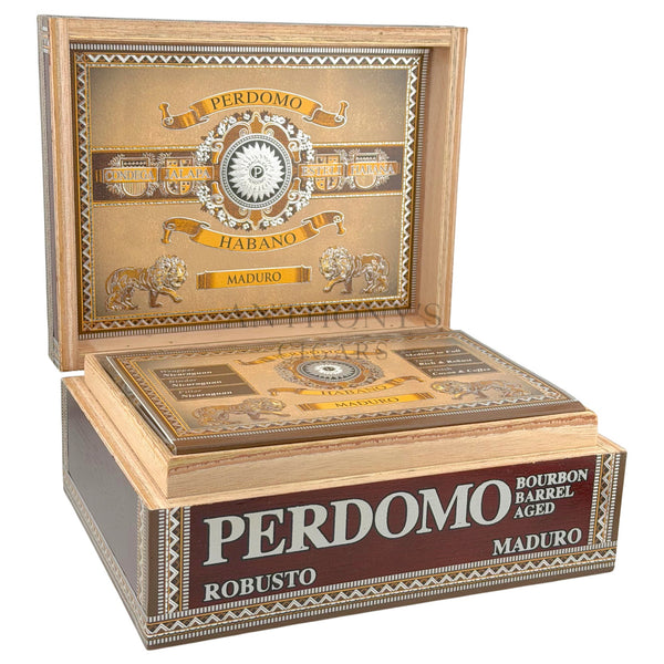 Perdomo Habano Bourbon Barrel Aged Maduro Robusto - Open Box