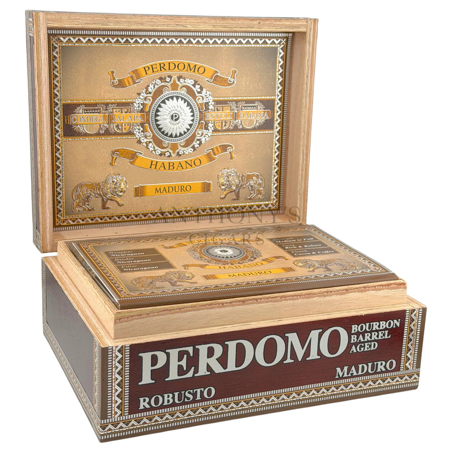 Perdomo Habano Bourbon Barrel Aged Maduro Robusto - Open Box