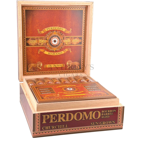 Perdomo Habano Bourbon Barrel Aged Sungrown Churchill - Open Box