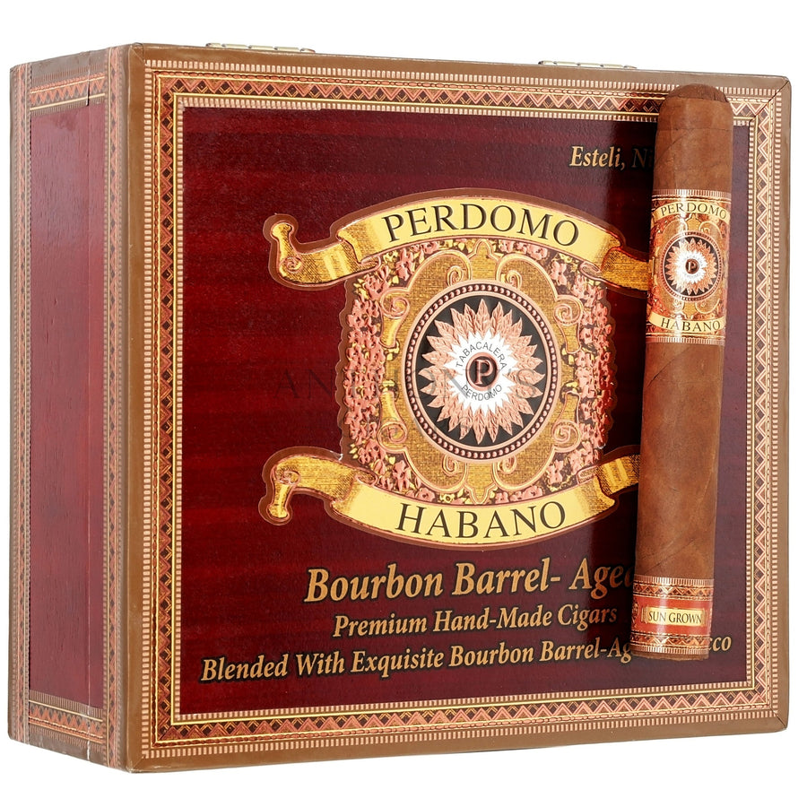 Perdomo Habano Bourbon Barrel Aged Sungrown Epicure - Closed Box