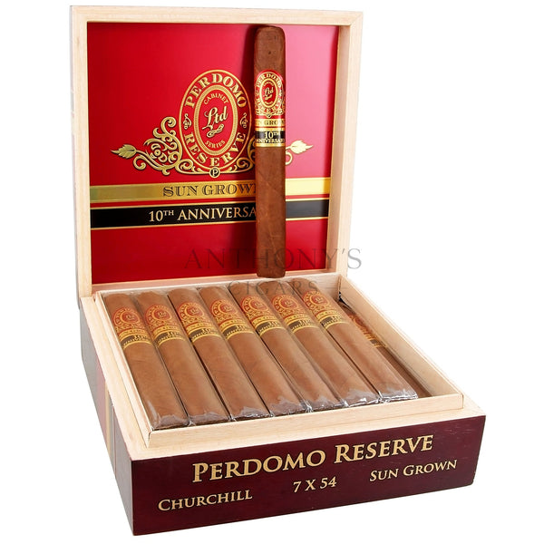 Perdomo Reserve 10th Anniversary Sun Grown Churchill - Open Box