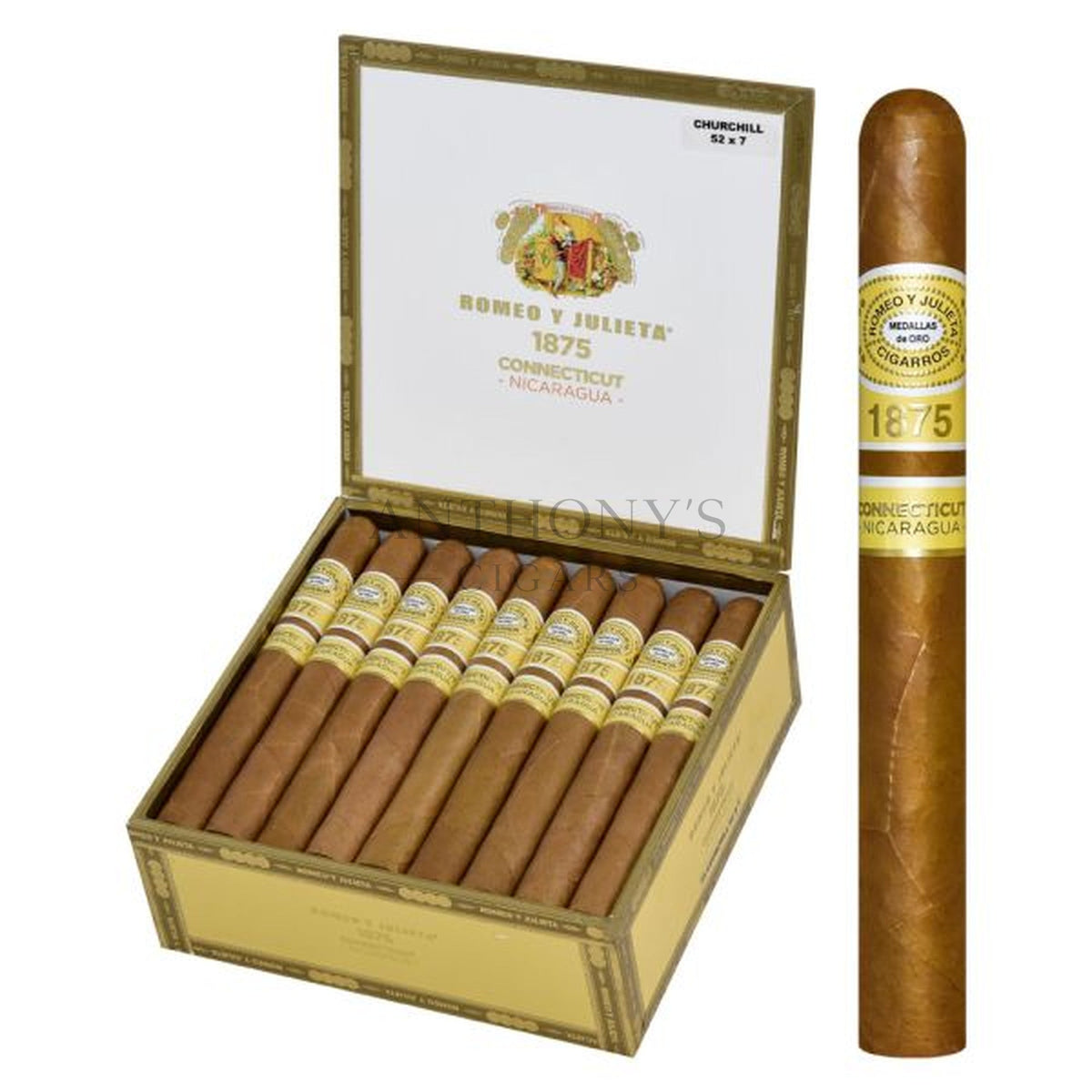 Romeo y Julieta 1875 Connecticut Nicaragua Churchill - Open Box