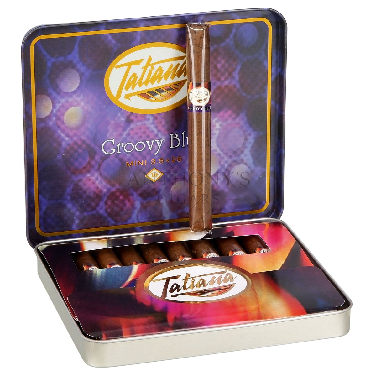 Tatiana Mini Tin Groovy Blue - Open Box