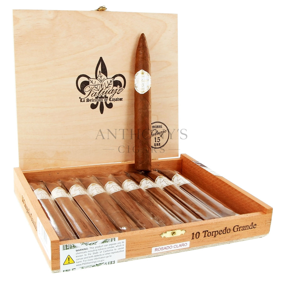 Tatuaje Made in Miami 15th Anniversary Torpedo Grande Claro - Open Box