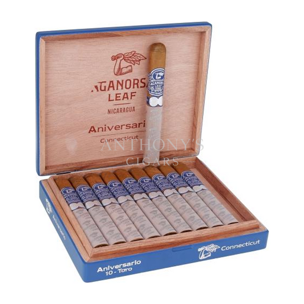 Aganorsa Leaf Aniversario Connecticut Toro Box Press cigar box