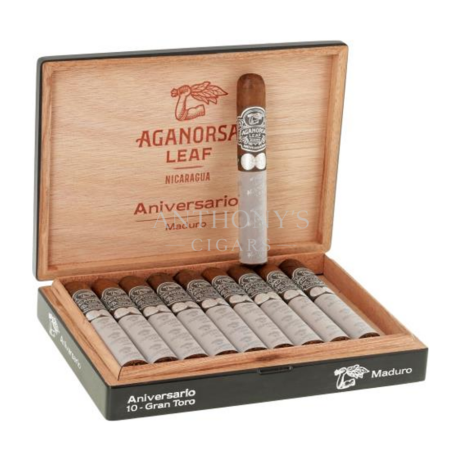 Aganorsa Leaf Aniversario Maduro Gran Toro cigar box