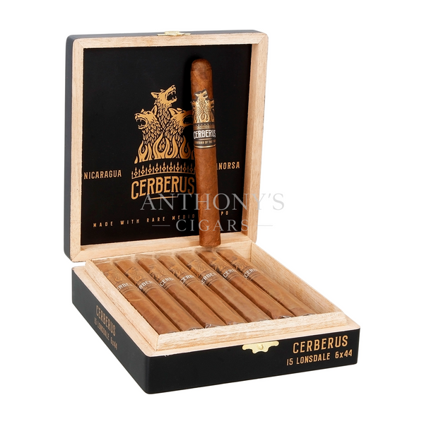 Aganorsa Leaf Guardian of the Farm Cerberus Lonsdale cigar box