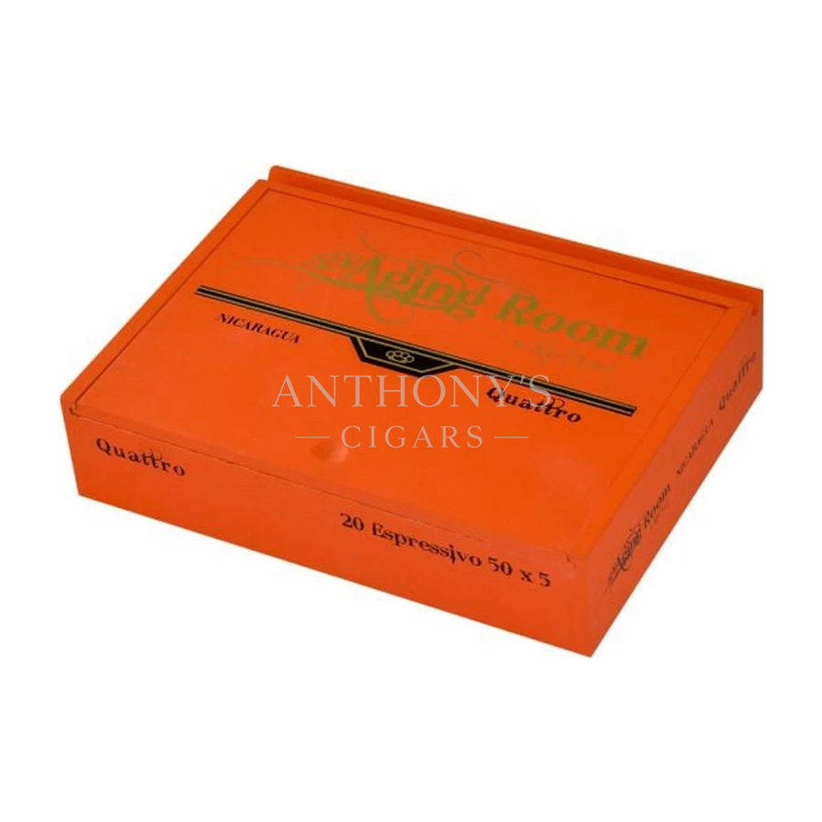 Aging Room Quattro Nicaragua Espressivo cigar box closed