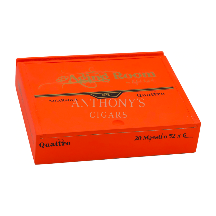 Aging Room Quattro Nicaragua Maestro cigar box closed