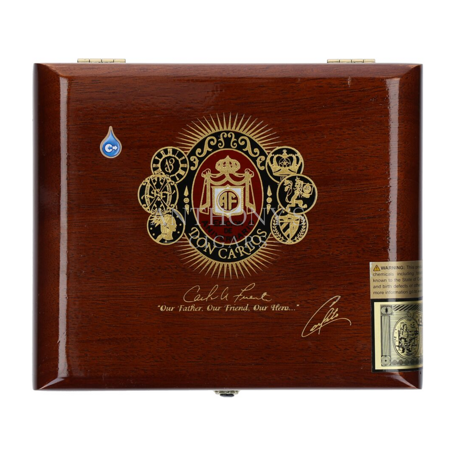 Arturo Fuente Don Carlos No. 2 cigar box closed