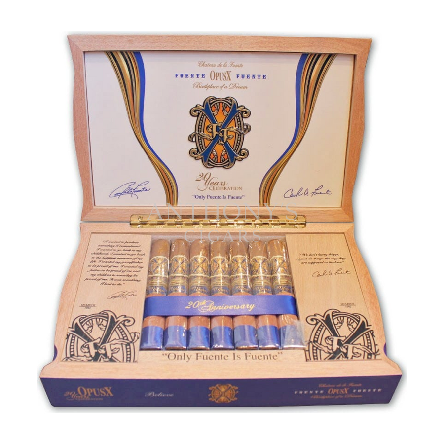 Arturo Fuente OpusX 20th Anniversary Believe cigar box