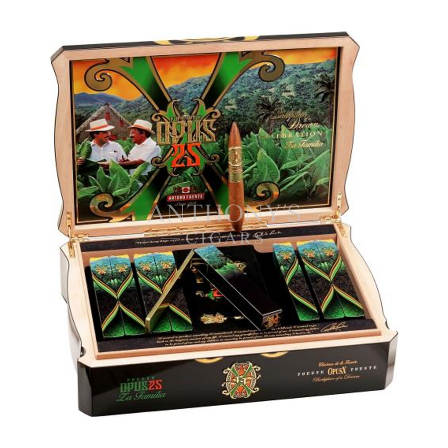 Arturo Fuente OpusX 25th Anniversary Perfecto cigar box