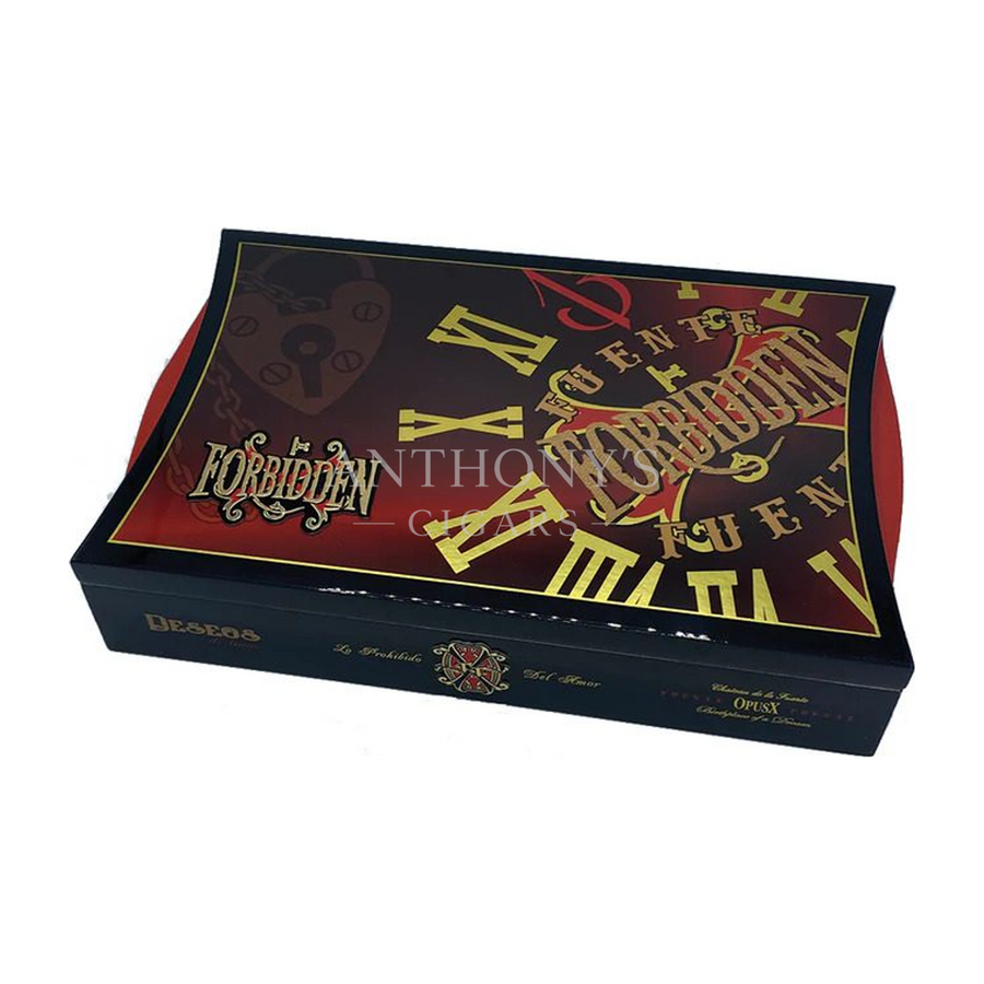 Arturo Fuente OpusX Forbidden X Deseos dAmor cigar box closed