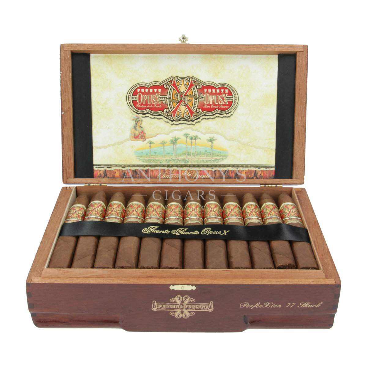 Arturo Fuente OpusX Perfecxion No. 77 Shark cigar box