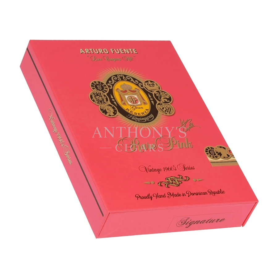 Arturo Fuente Rare Pink Work of Art 5 Pack cigar box closed