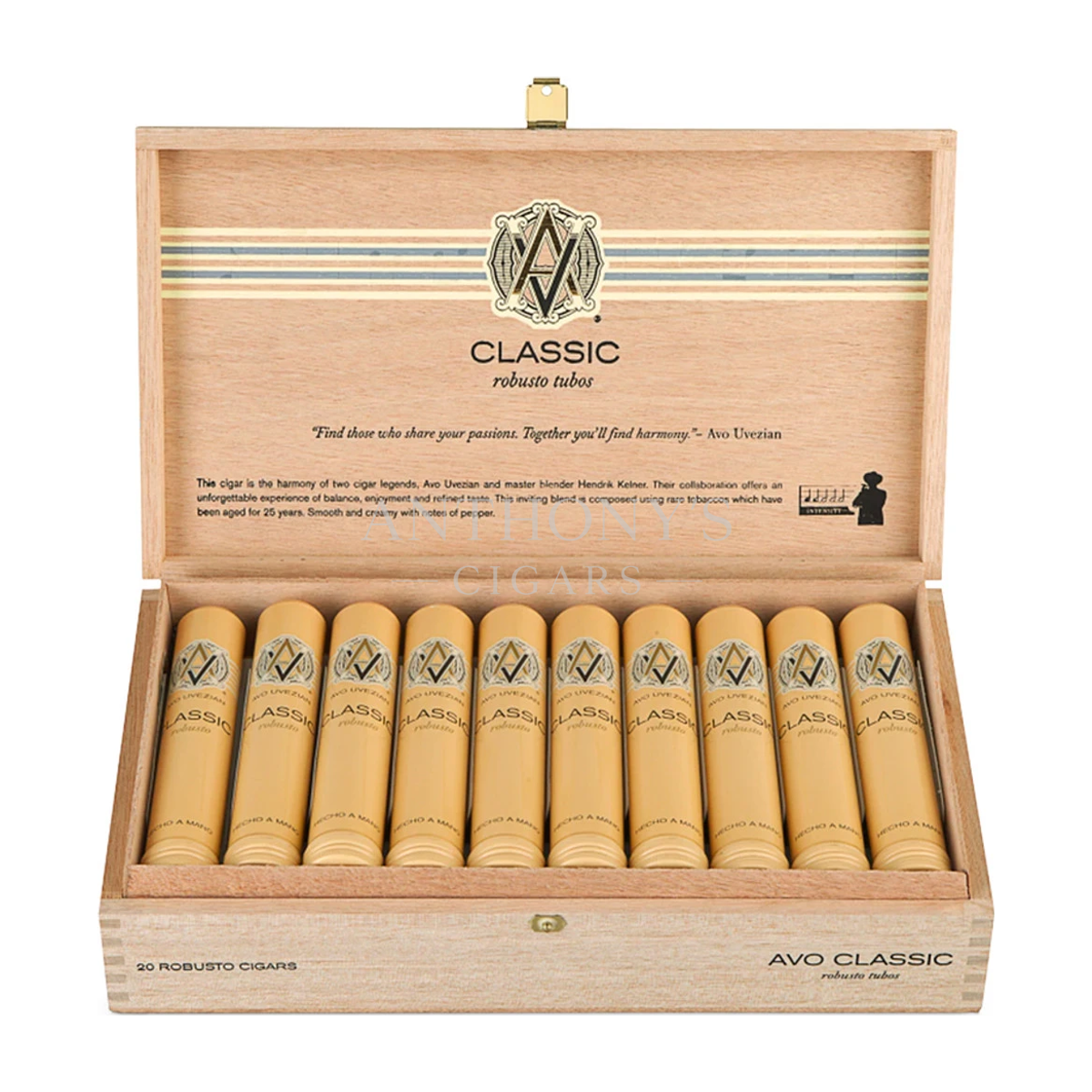 Avo Classic Robusto Tubo cigar box