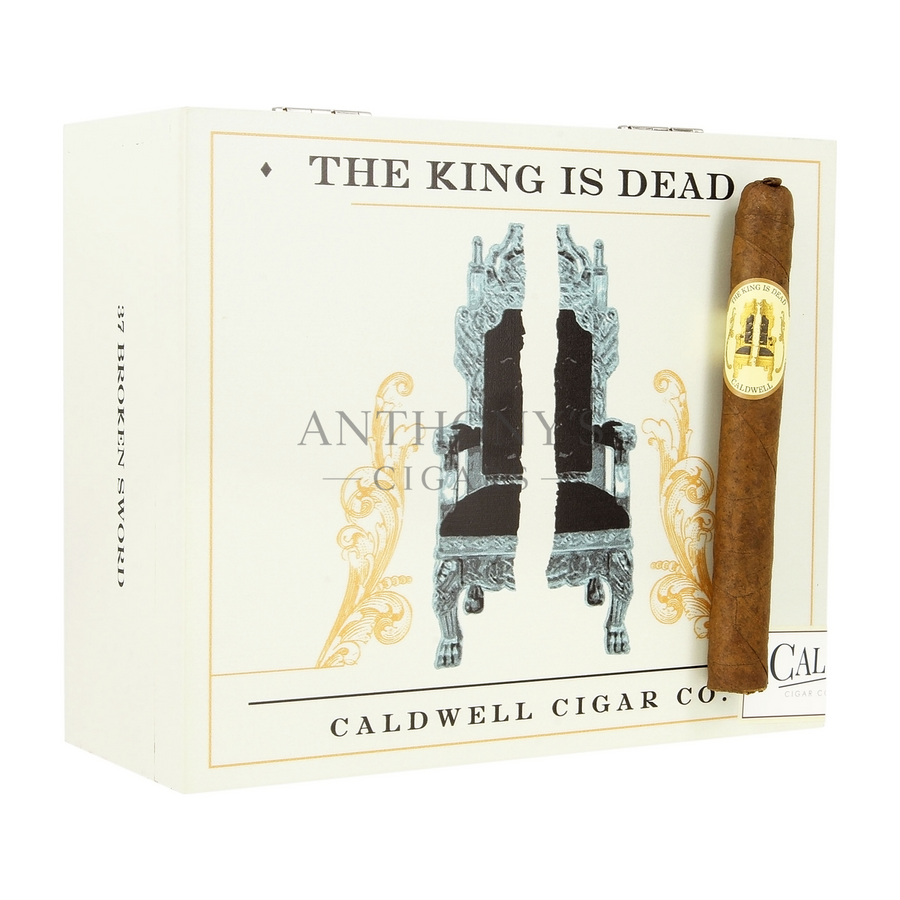 Caldwell The King is Dead Broken Sword cigar box closed
